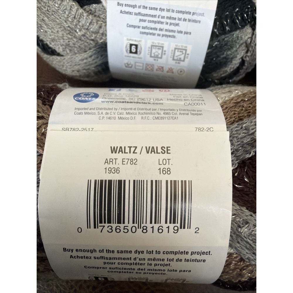 Red Heart Boutique Sashay Metallic Yarn Lot Skeins Hip Hop Waltz Conga Shuffle - Picture 5 of 8
